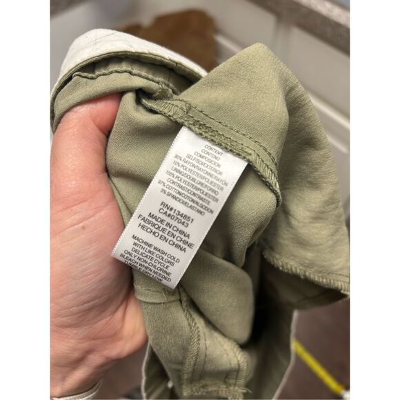 WAYF (NORDSTROMS) Green Preston Pleated Wide Leg Pants, Sz Large, MP $99 - Picture 7 of 10